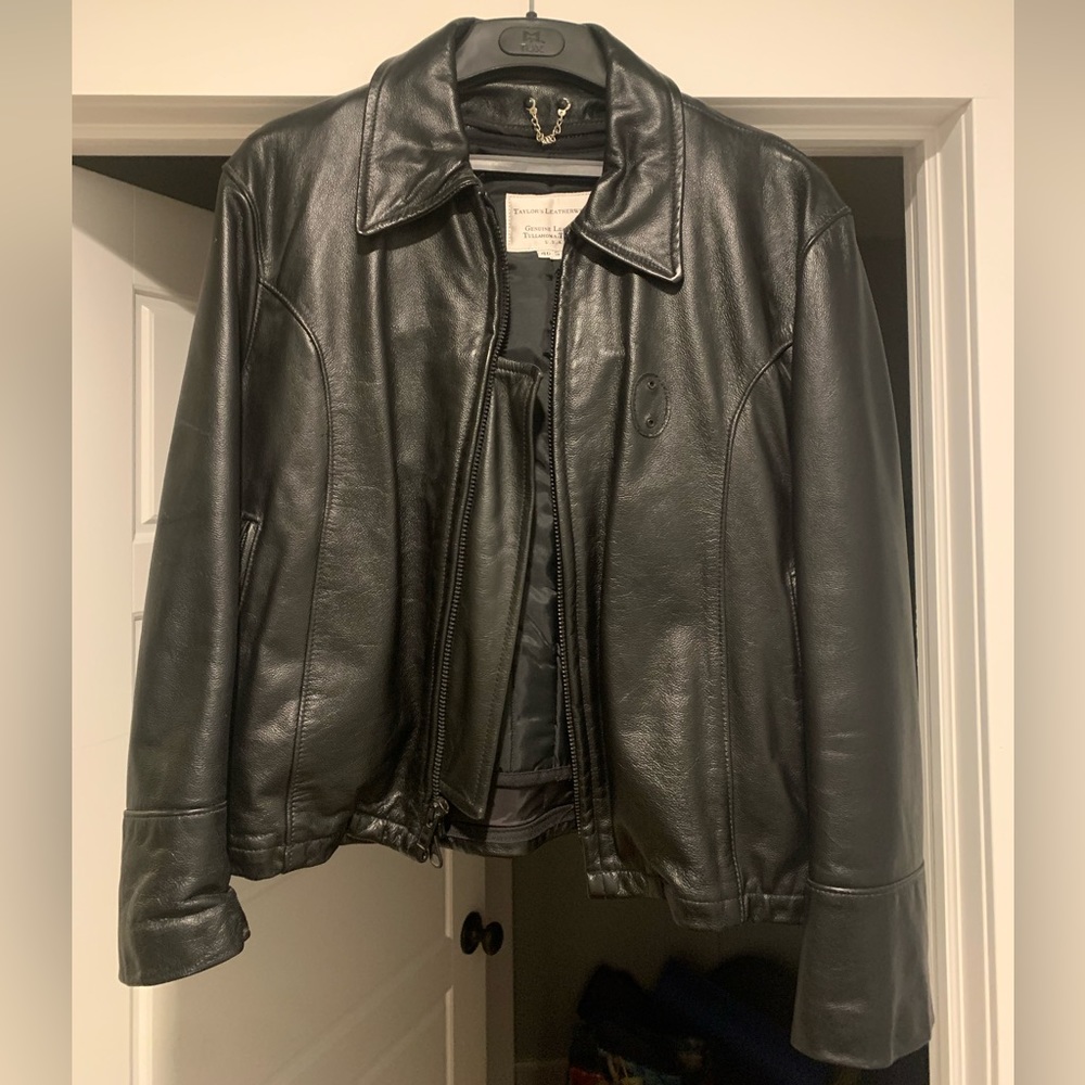 Genuine leather police jacket by Taylor’s Leatherwear